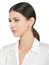 Chain Hoop Silver Earrings