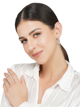 Chain Hoop Silver Earrings