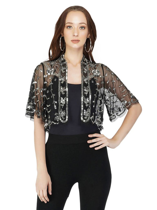 Short Bell Sleeves Shrug