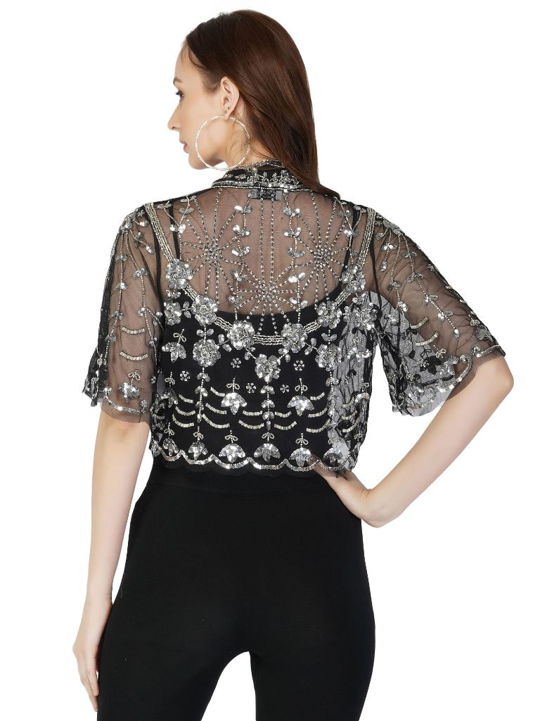 Short Bell Sleeves Shrug