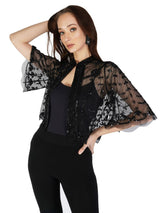Short Bell Sleeves Shrug