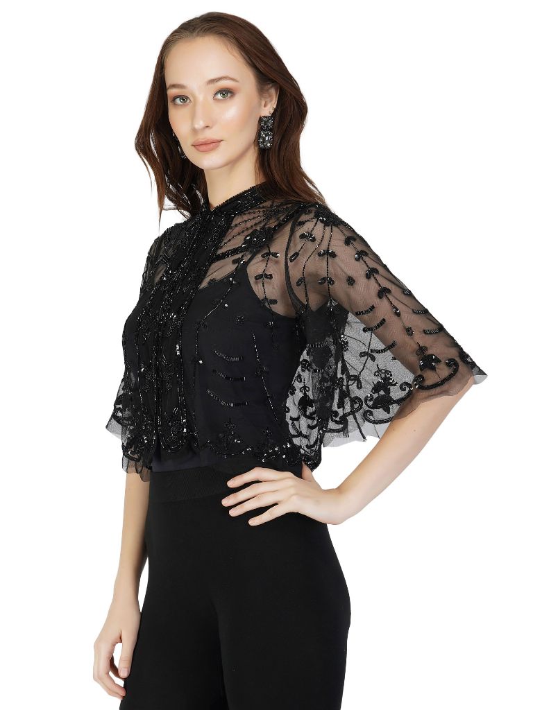 Short Bell Sleeves Shrug