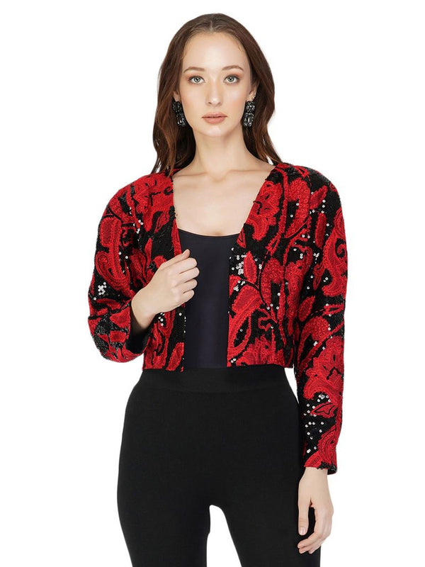 Red Embroidered Jacket