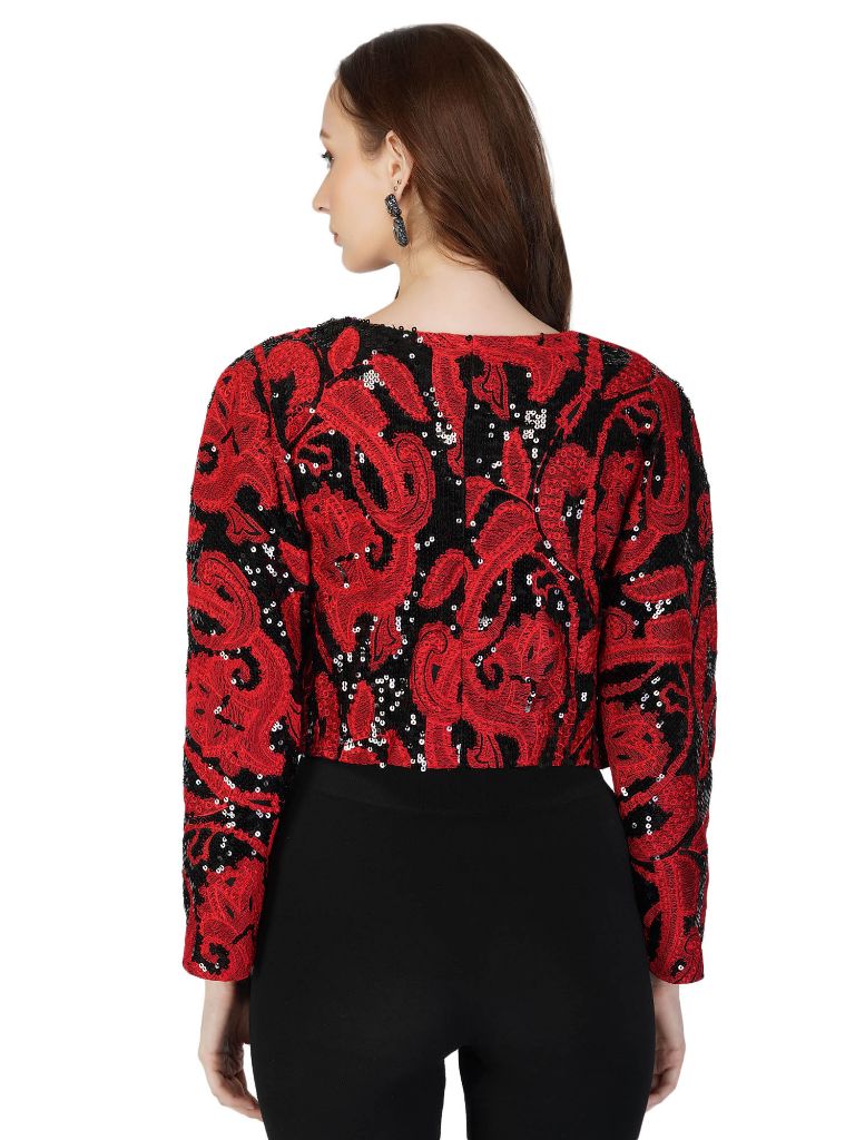 Red Embroidered Jacket