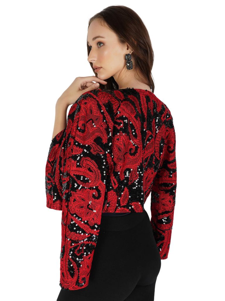 Red Embroidered Jacket