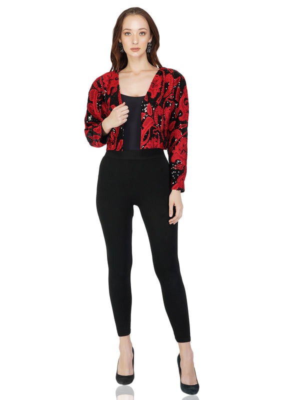 Red Embroidered Jacket