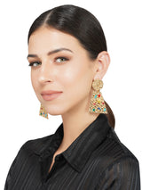 Crushed Gold Multi Color Stones Hangings