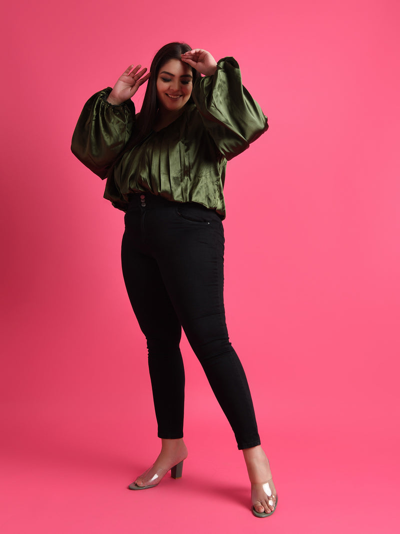 Attic Curve Blimp Green Top