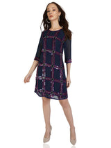 Sequin Grid Dress