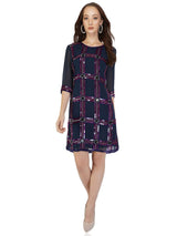 Sequin Grid Dress