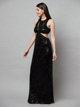 Outshine Cut-out Black Dress