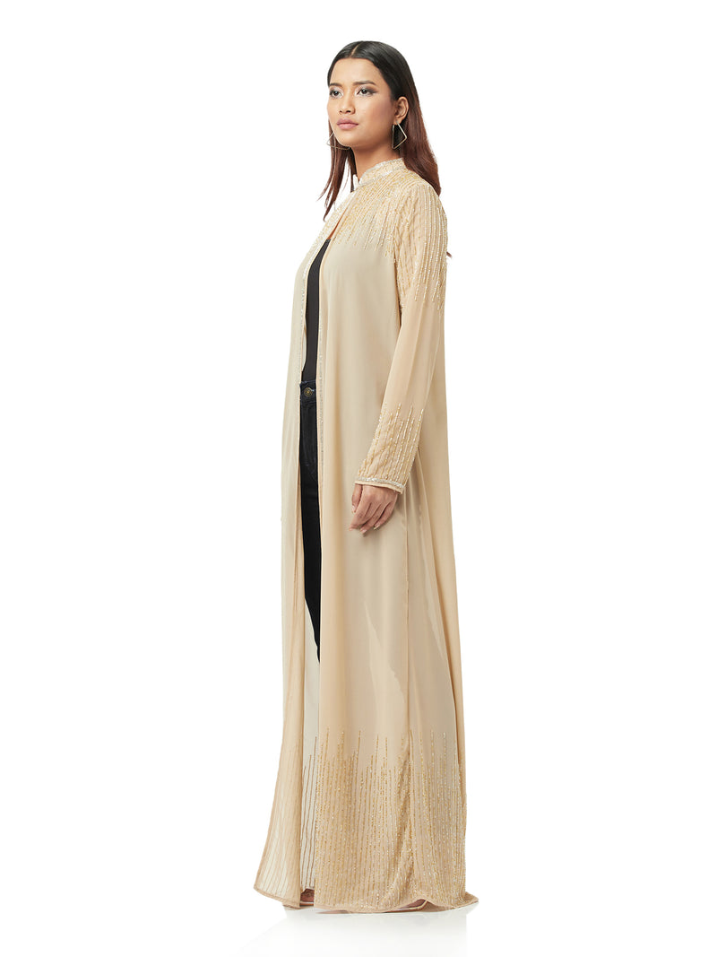 Embellished Long Cape