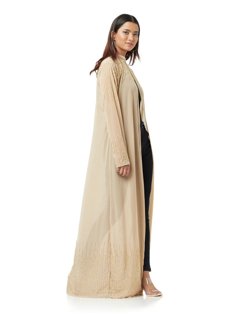 Embellished Long Cape