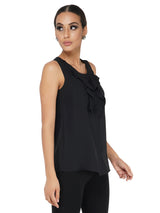 Attic Salt Front Ruffle Top