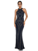 RIVER HALTER NECK GOWN