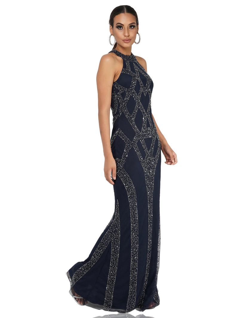 Attic Salt River Halter Neck Gown