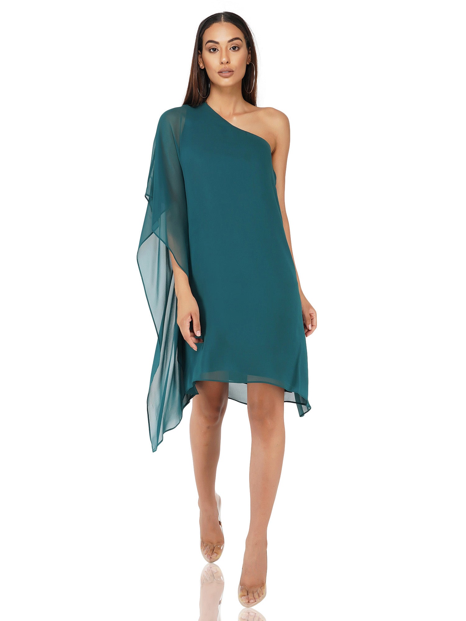 Attic Salt One Shoulder Green Dress