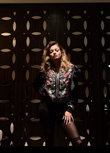 Embroidery Front Viscose Jacket